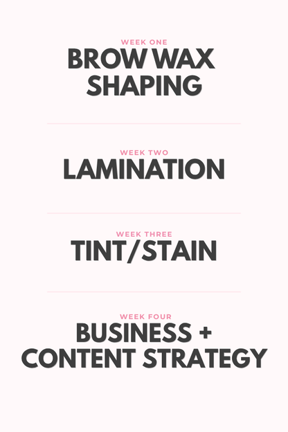 4-Week Brow Artistry Master Training (2:1)