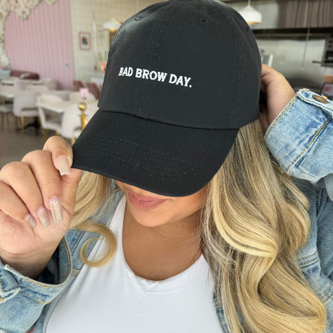 Bad Brow Day- Women's Dad Hat (black)
